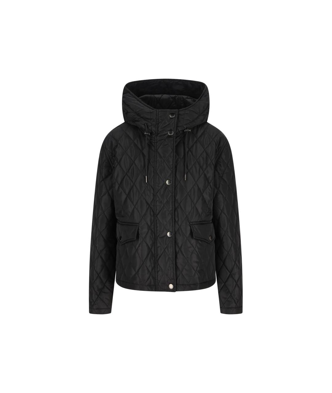 BURBERRY Черная полиамидовая куртка, фото 1
