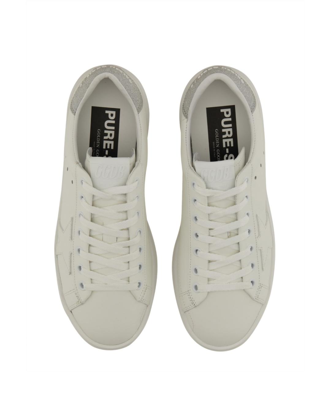 GOLDEN GOOSE DELUXE BRAND Белые кожаные кроссовки, фото 3