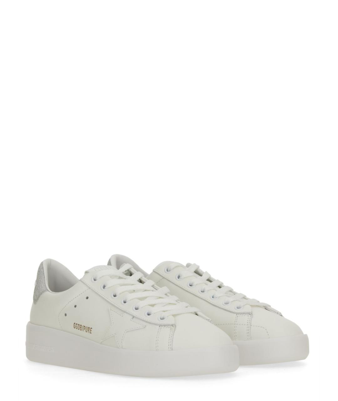 GOLDEN GOOSE DELUXE BRAND Белые кожаные кроссовки, фото 2