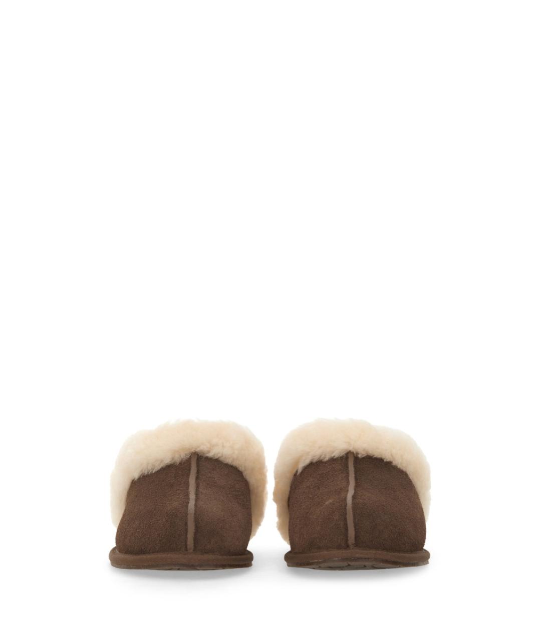 UGG AUSTRALIA Коричневые замшевые шлепанцы, фото 4