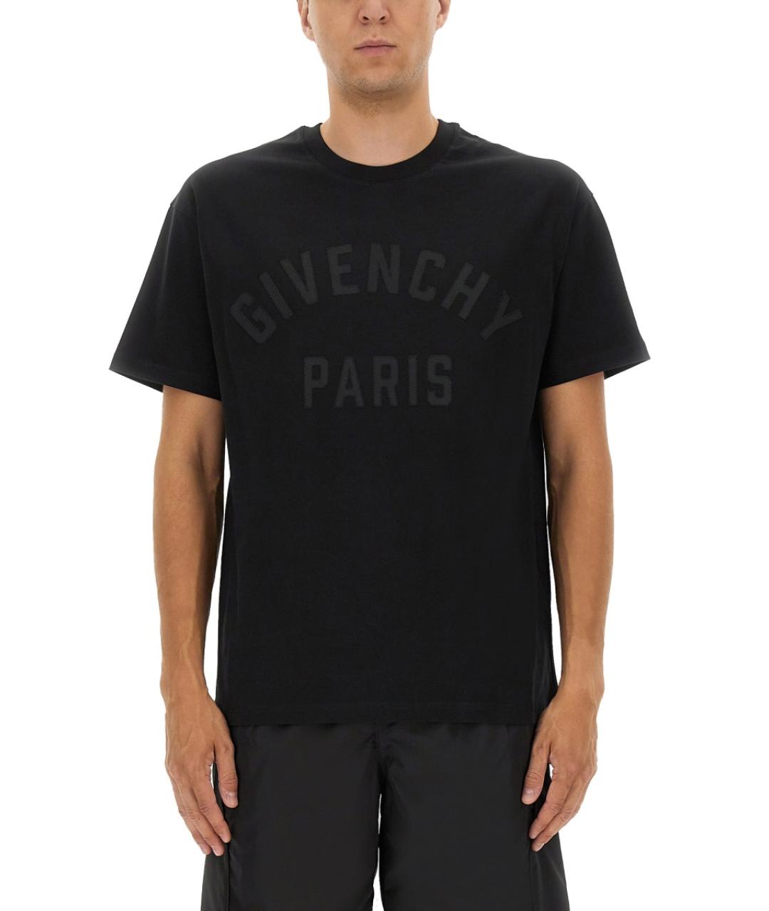 GIVENCHY Черная хлопковая футболка, фото 5