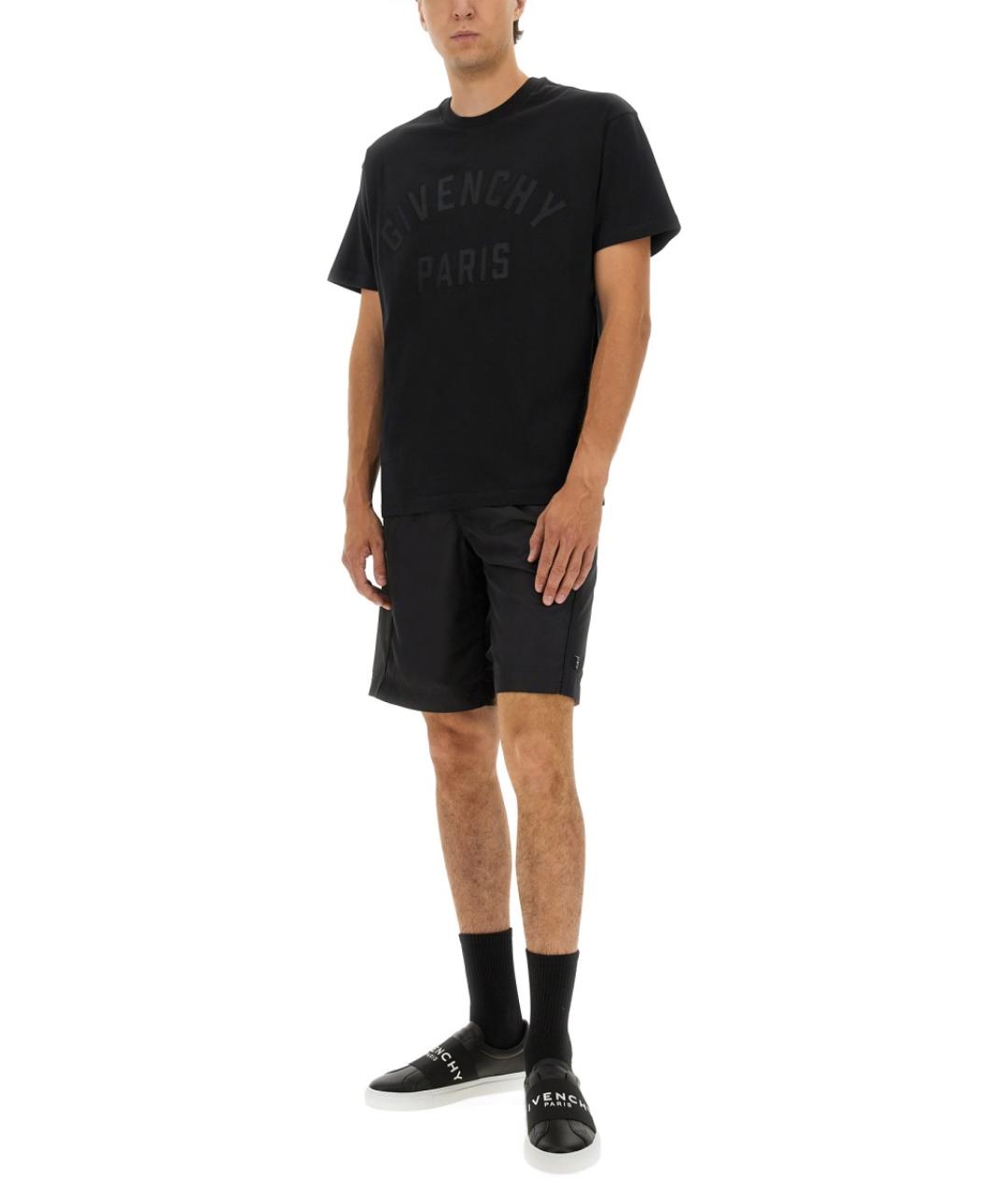 GIVENCHY Черная хлопковая футболка, фото 2