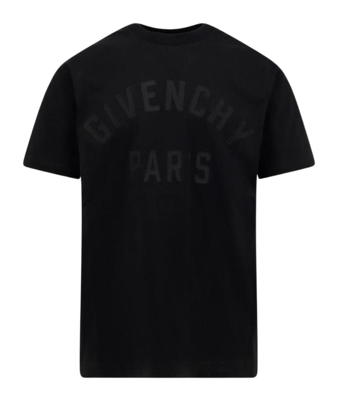GIVENCHY Черная хлопковая футболка, фото 1