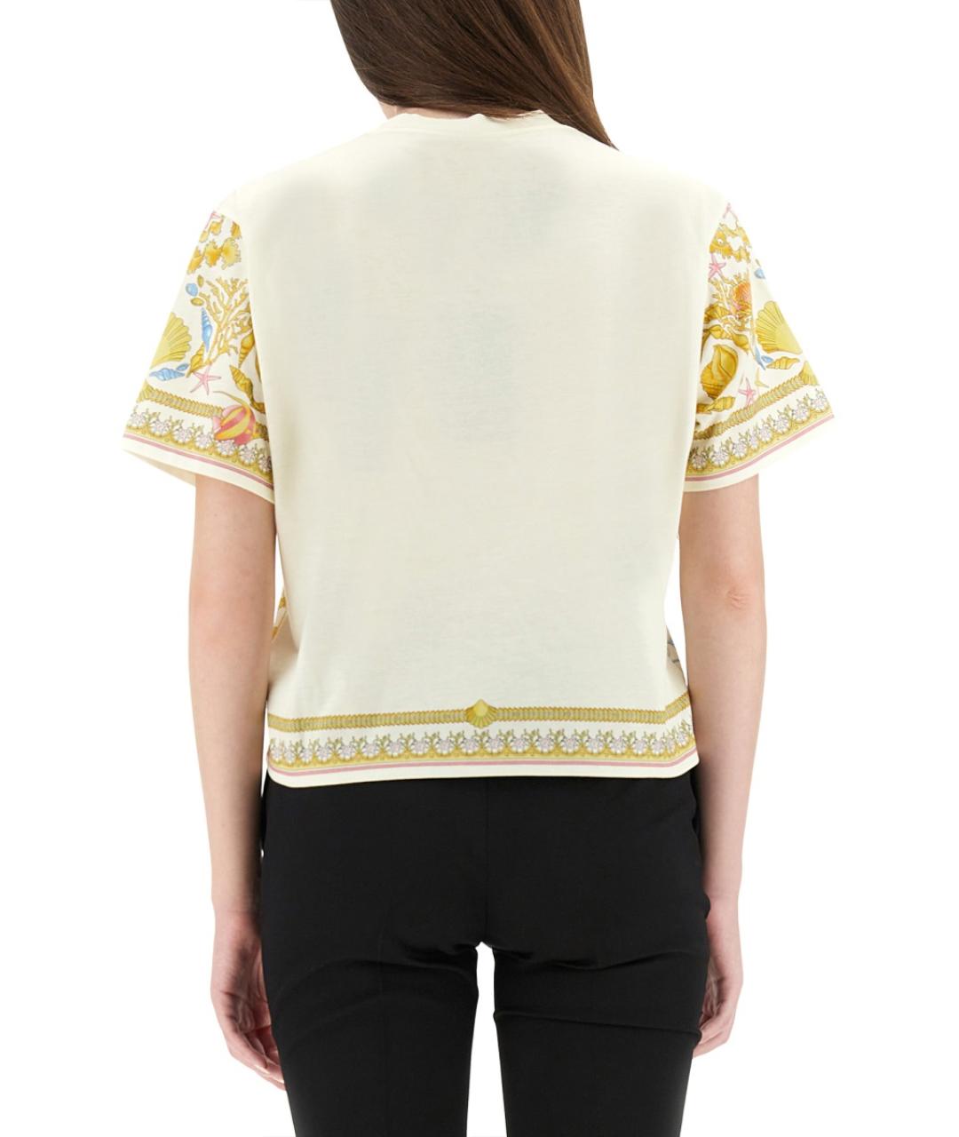 VERSACE Мульти хлопковая футболка, фото 4