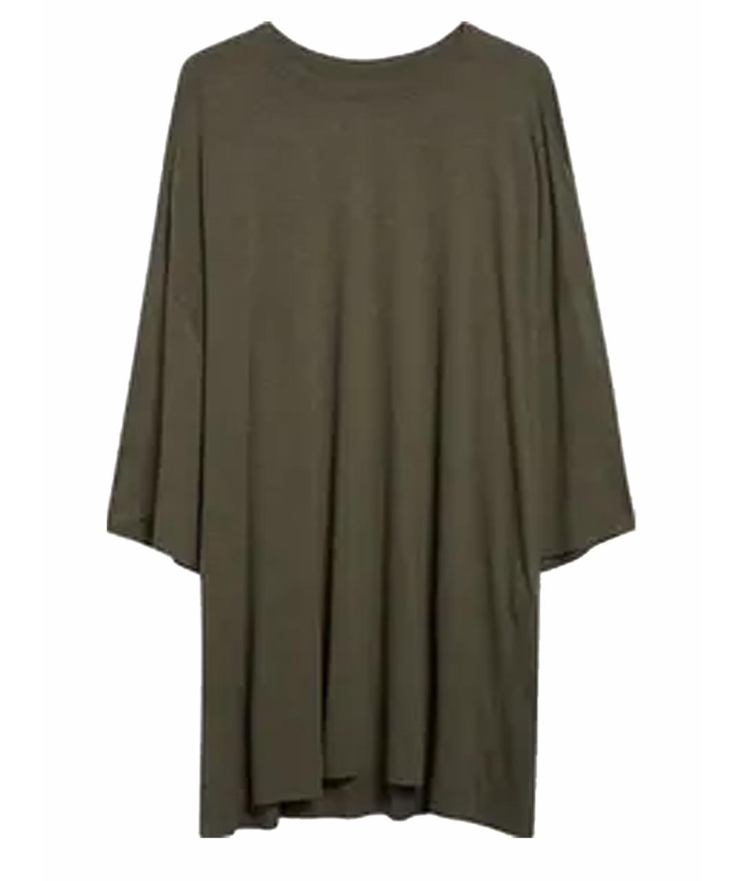 RICK OWENS Зеленая вискозная футболка, фото 1