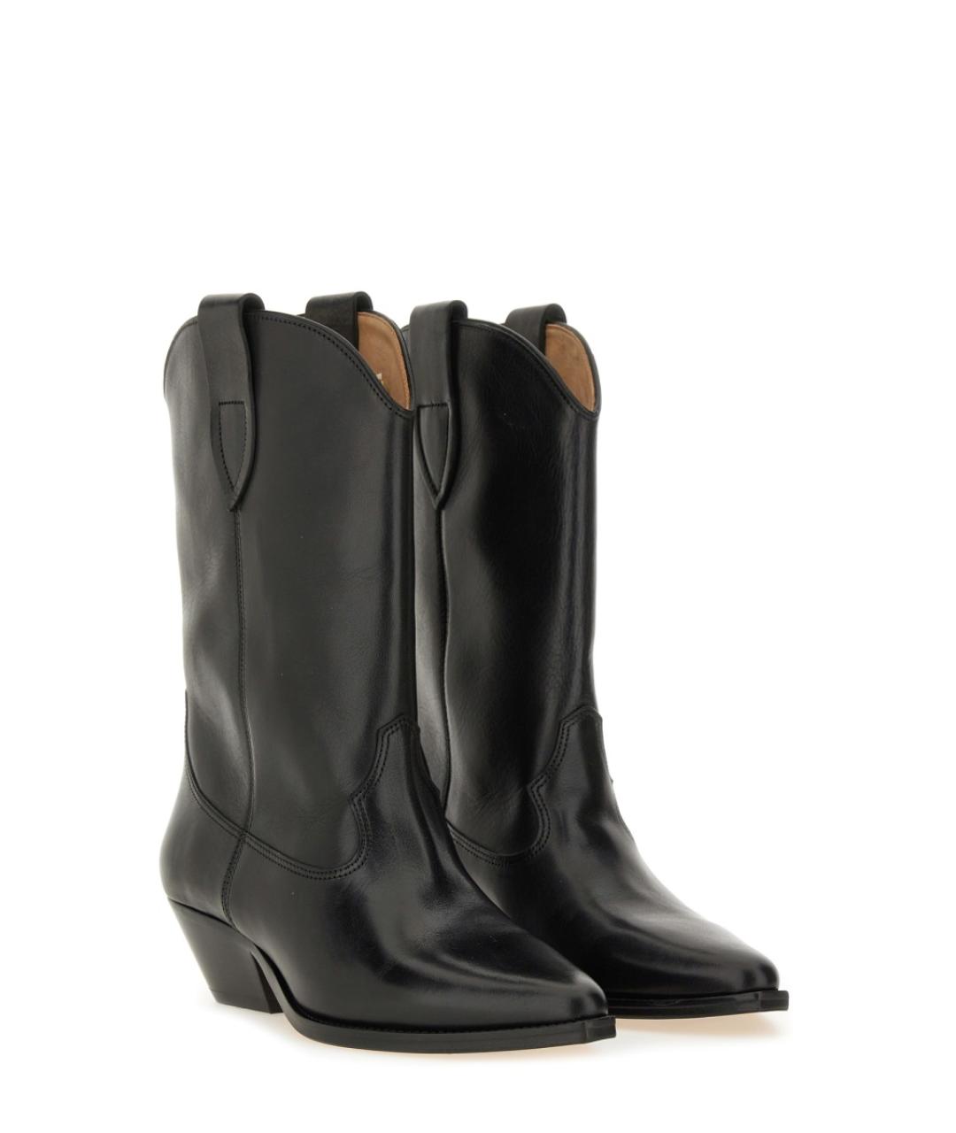 ISABEL MARANT Черные кожаные полусапоги, фото 2