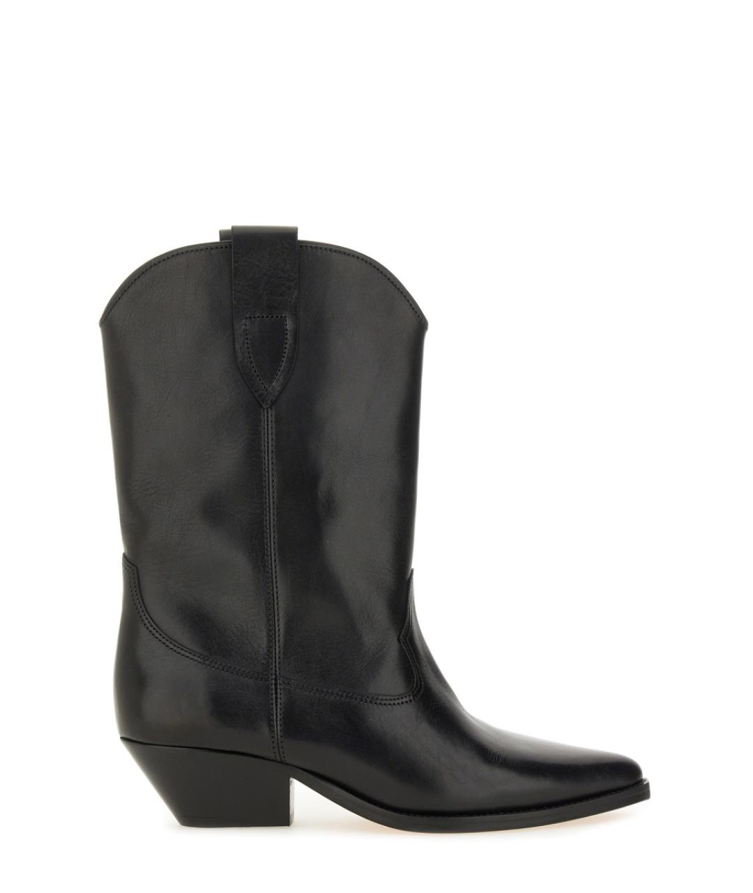 ISABEL MARANT Черные кожаные полусапоги, фото 1