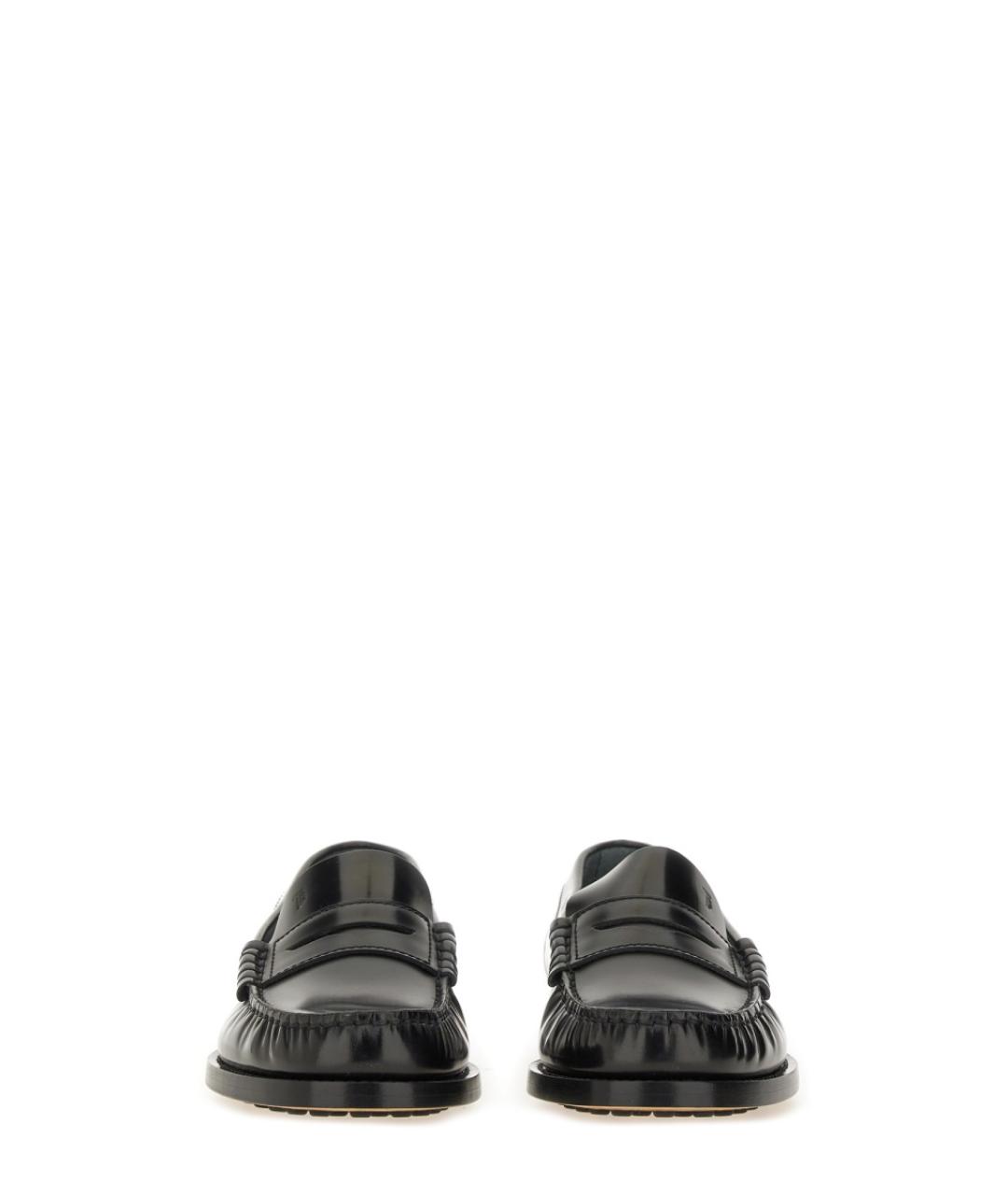 TOD'S Черные кожаные лоферы, фото 4