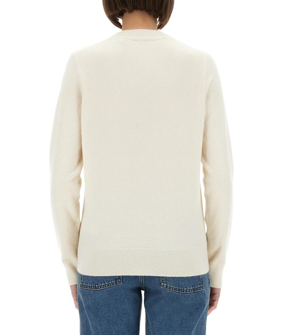 BURBERRY Белый кашемировый джемпер / свитер, фото 4