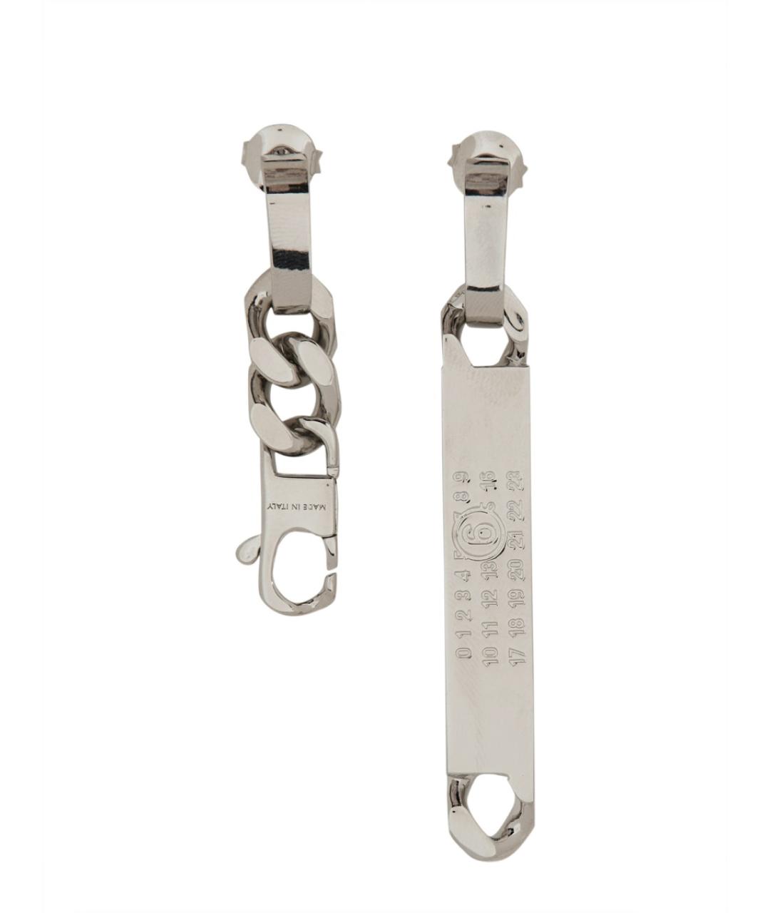 MM6 MAISON MARGIELA Серебряные латунные серьги, фото 1