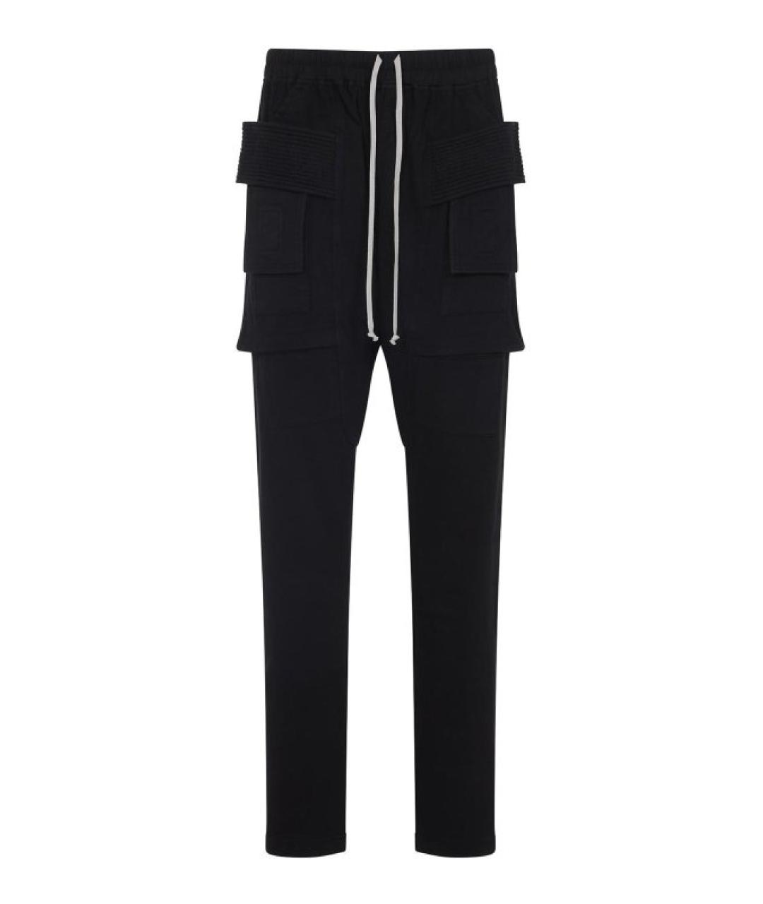 RICK OWENS DRKSHDW Черные хлопковые повседневные брюки, фото 1