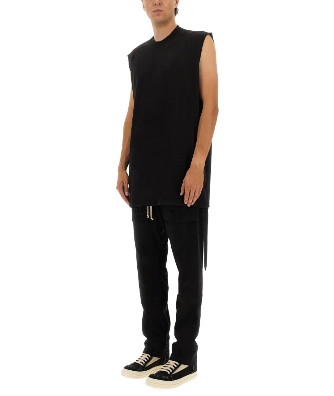 RICK OWENS DRKSHDW Черные хлопковые повседневные брюки, фото 3