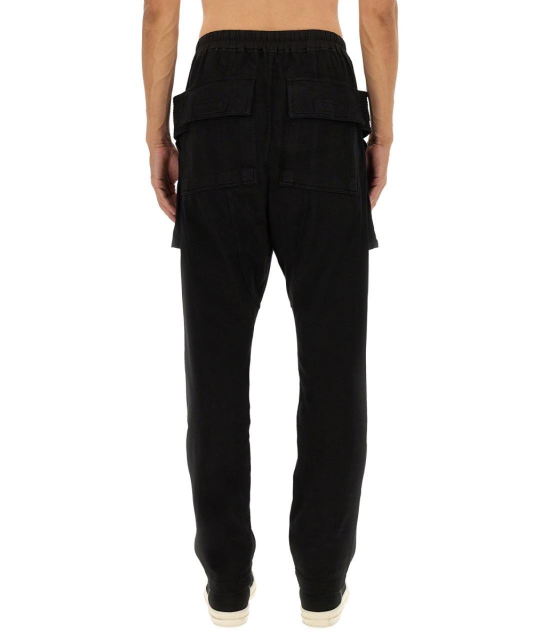 RICK OWENS DRKSHDW Черные хлопковые повседневные брюки, фото 4