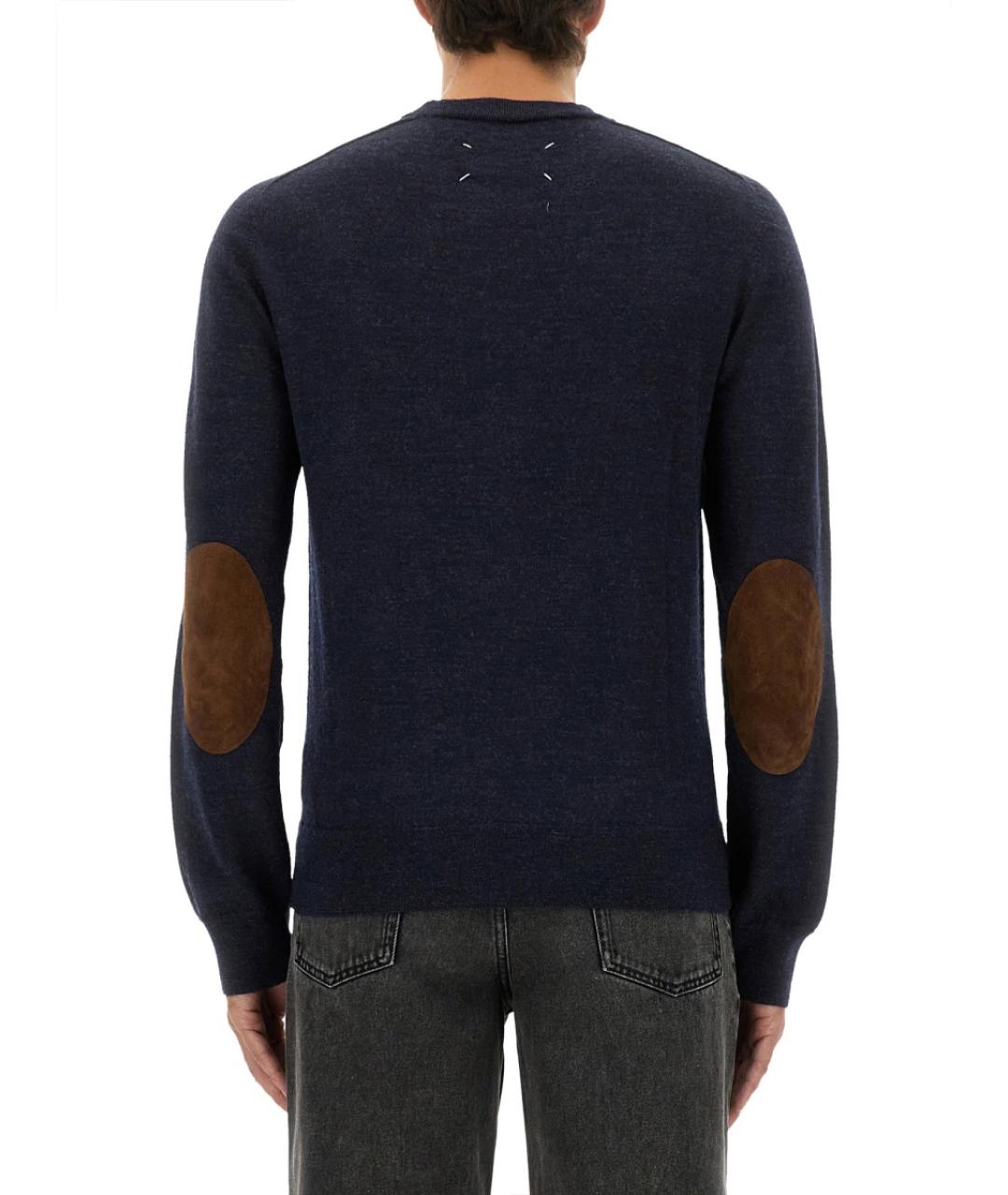 MAISON MARGIELA Синий шерстяной джемпер / свитер, фото 4