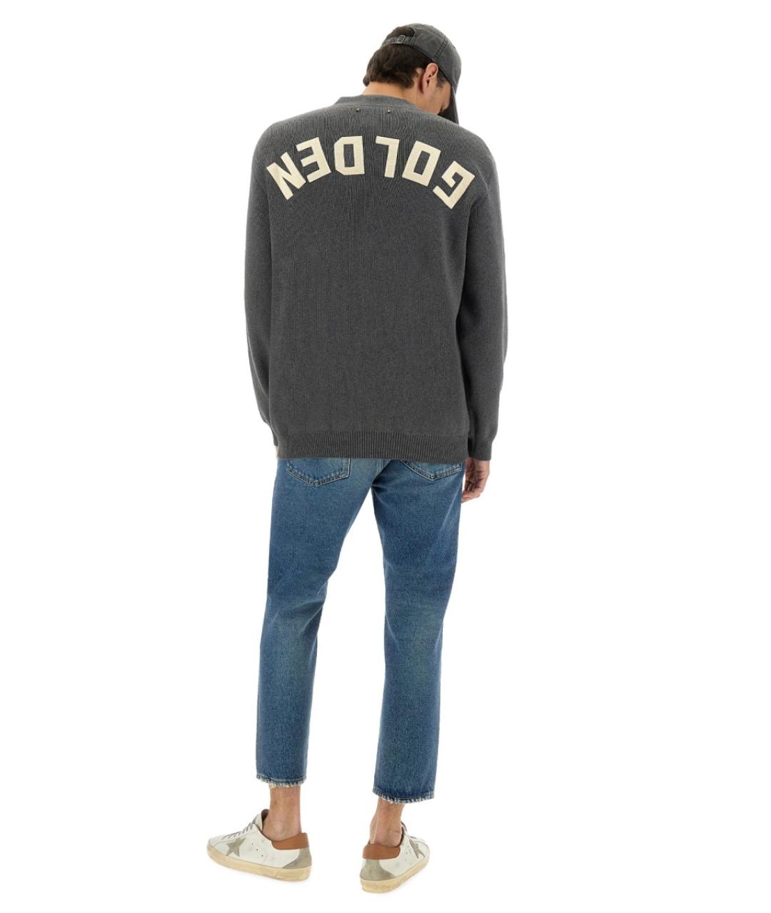 GOLDEN GOOSE DELUXE BRAND Серый хлопковый кардиган, фото 4