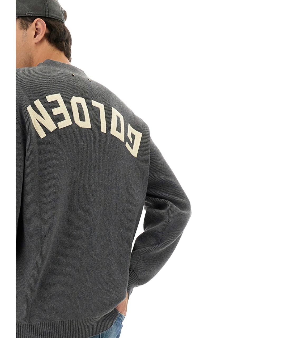 GOLDEN GOOSE DELUXE BRAND Серый хлопковый кардиган, фото 3