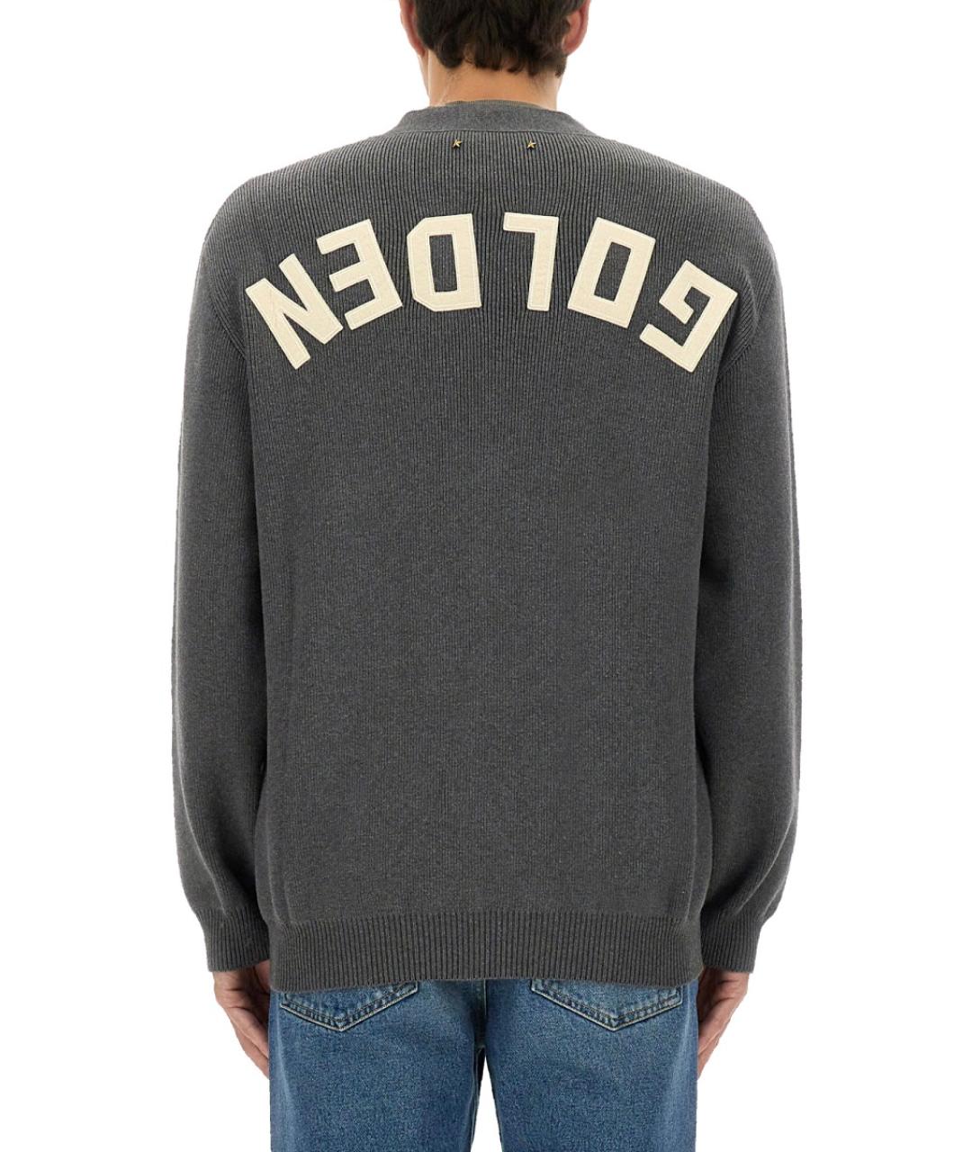 GOLDEN GOOSE DELUXE BRAND Серый хлопковый кардиган, фото 2