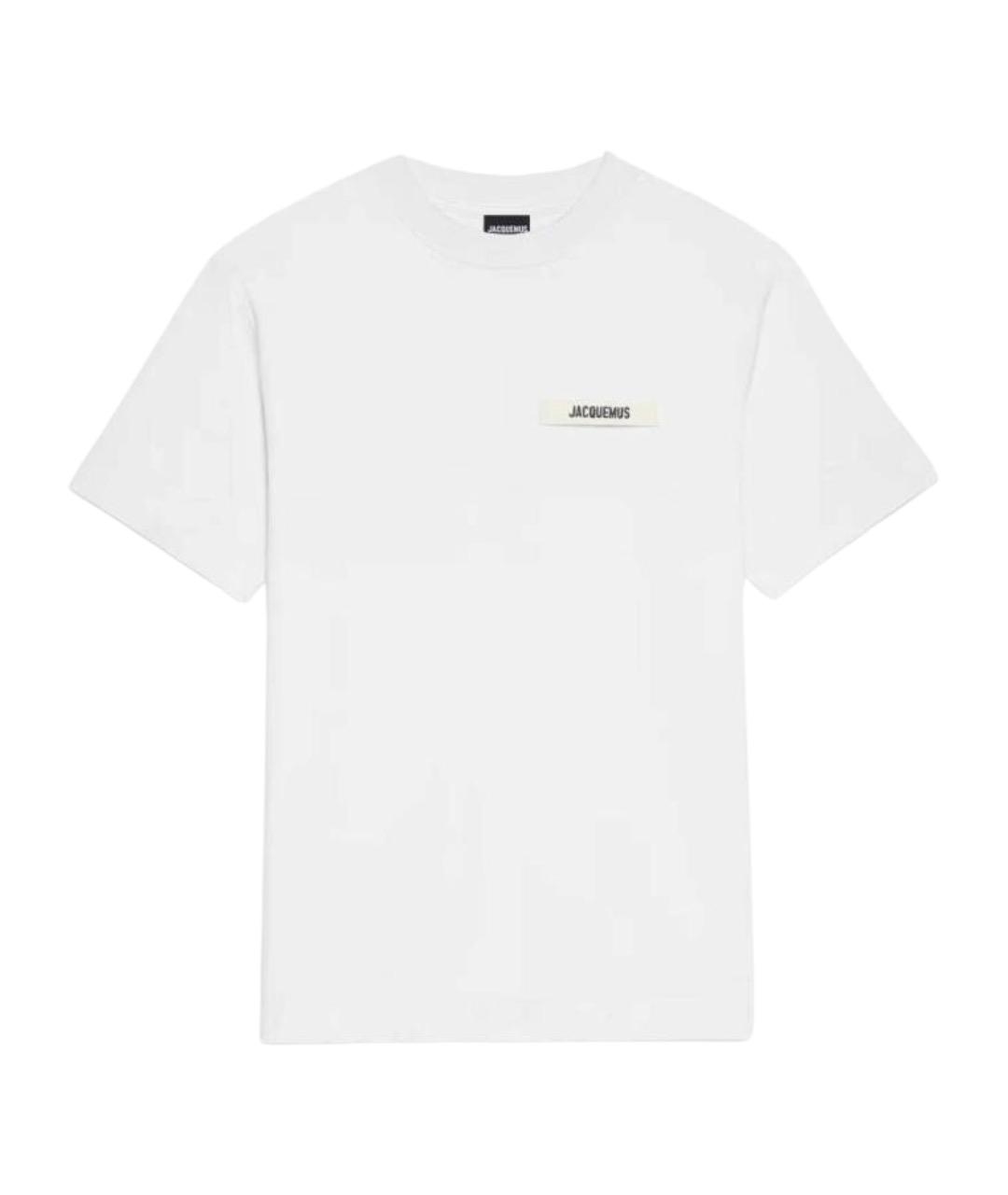 JACQUEMUS Белая хлопковая футболка, фото 1