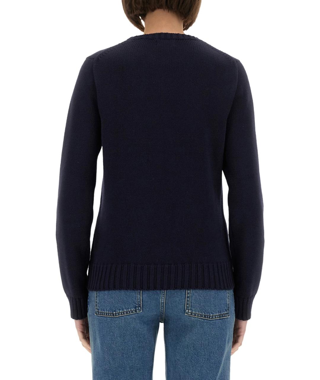 POLO RALPH LAUREN Синий хлопковый джемпер / свитер, фото 3