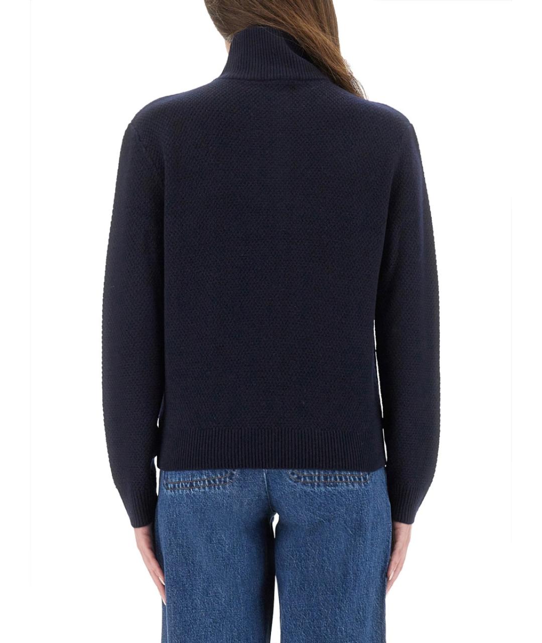 A.P.C. Синий шерстяной джемпер / свитер, фото 4