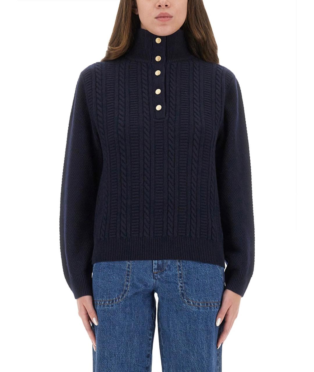 A.P.C. Синий шерстяной джемпер / свитер, фото 2