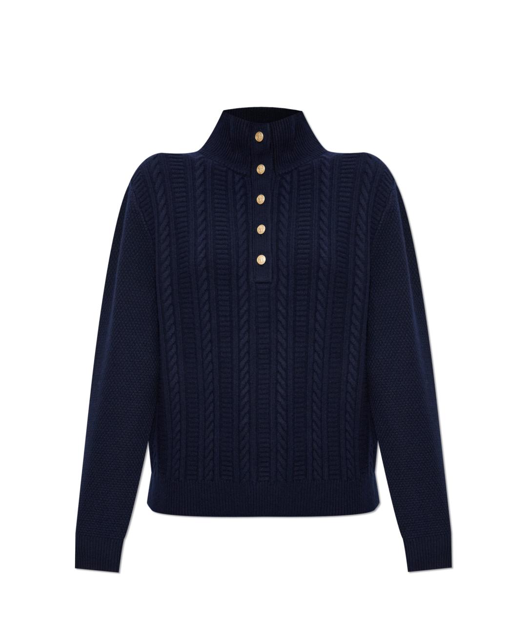 A.P.C. Синий шерстяной джемпер / свитер, фото 1