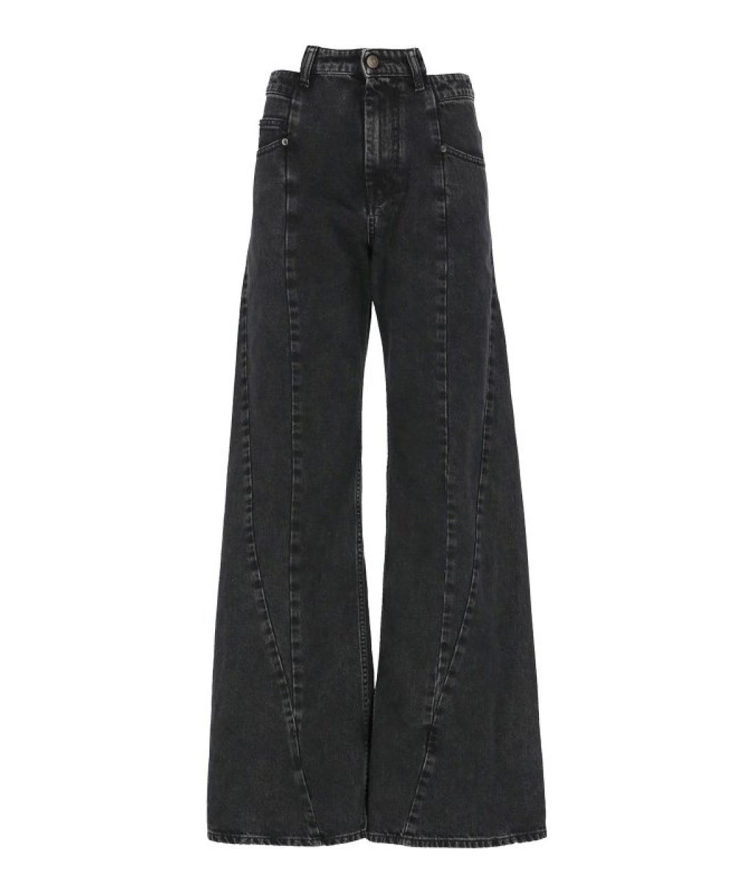 MAISON MARGIELA Черные хлопковые прямые джинсы, фото 1