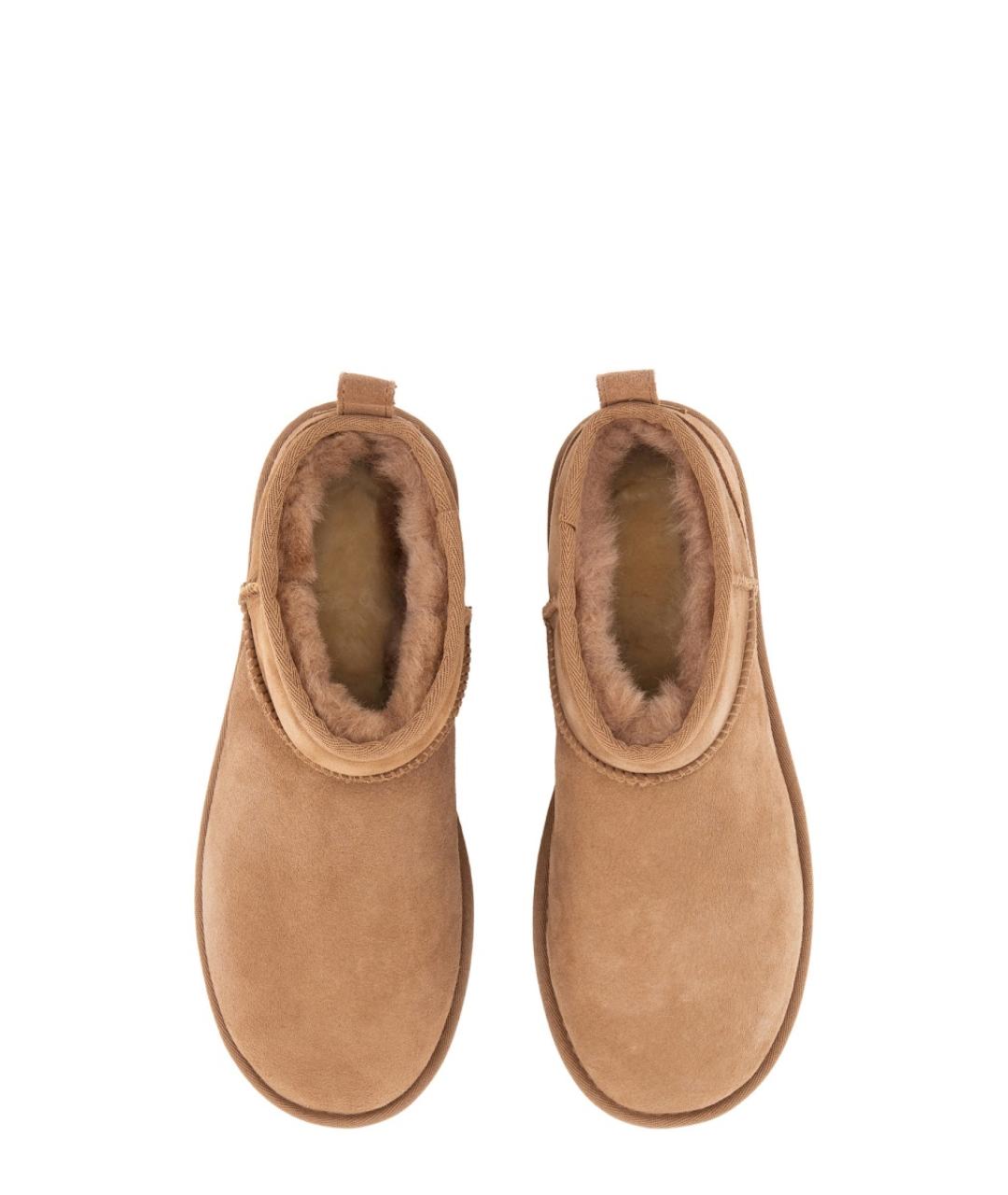 UGG AUSTRALIA Коричневые кожаные ботинки, фото 2