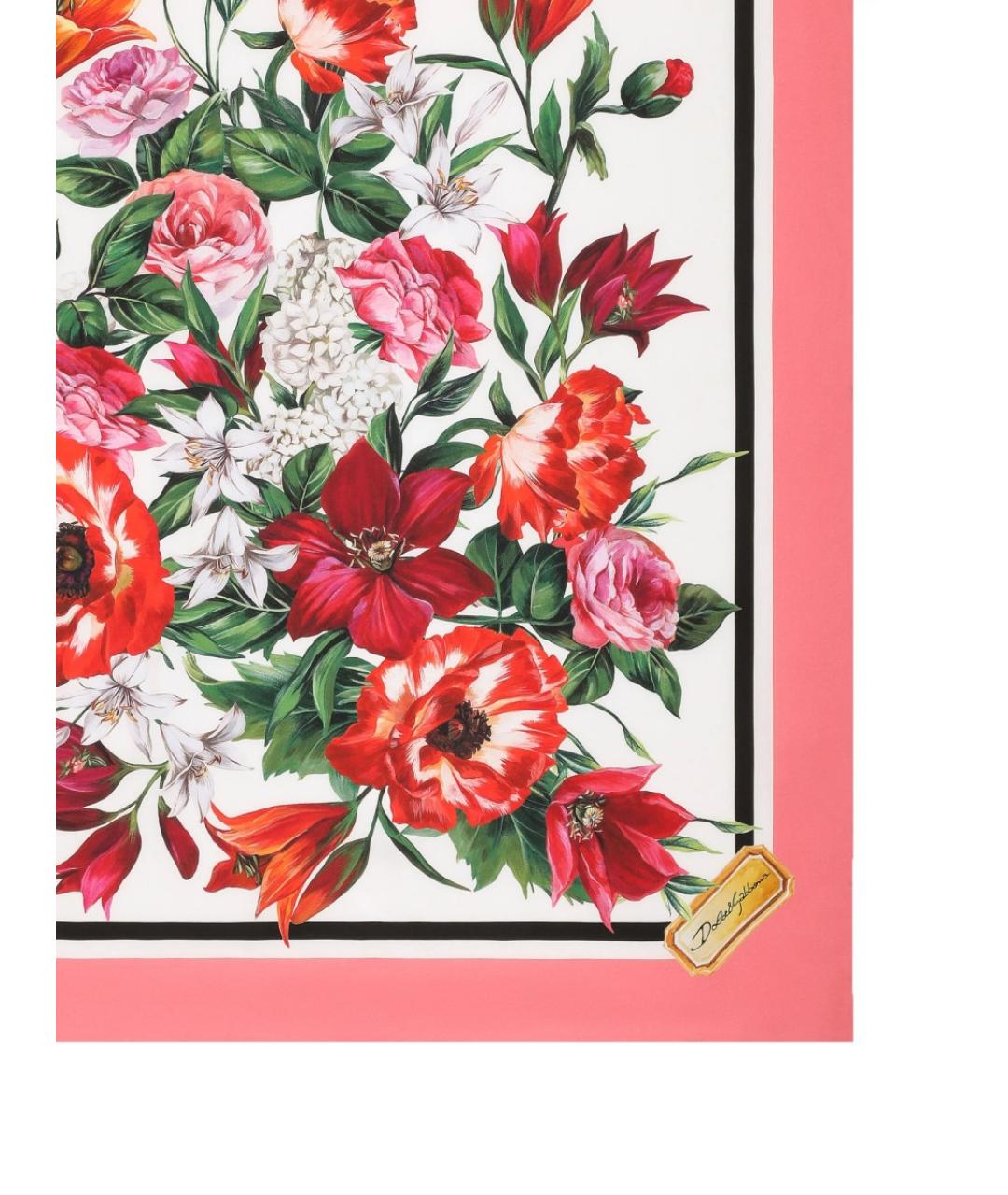 DOLCE&GABBANA Мульти шелковый шарф, фото 2