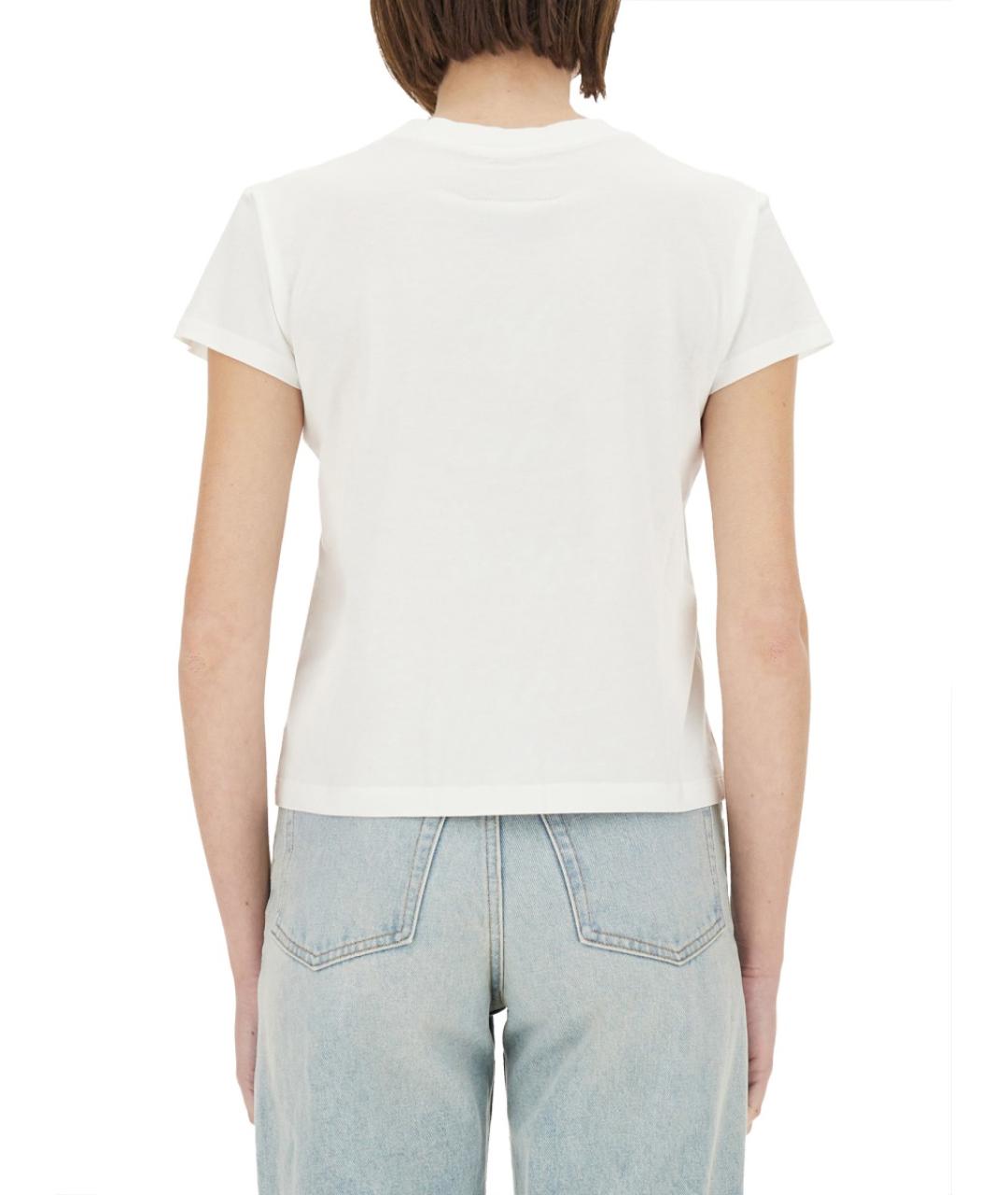 MM6 MAISON MARGIELA Белая хлопковая футболка, фото 4