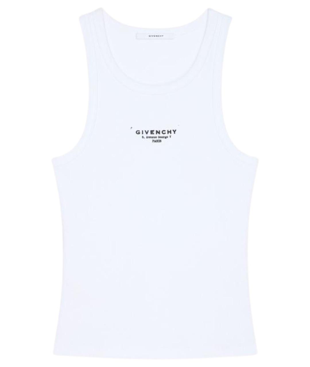 GIVENCHY Белая хлопковая майка, фото 1