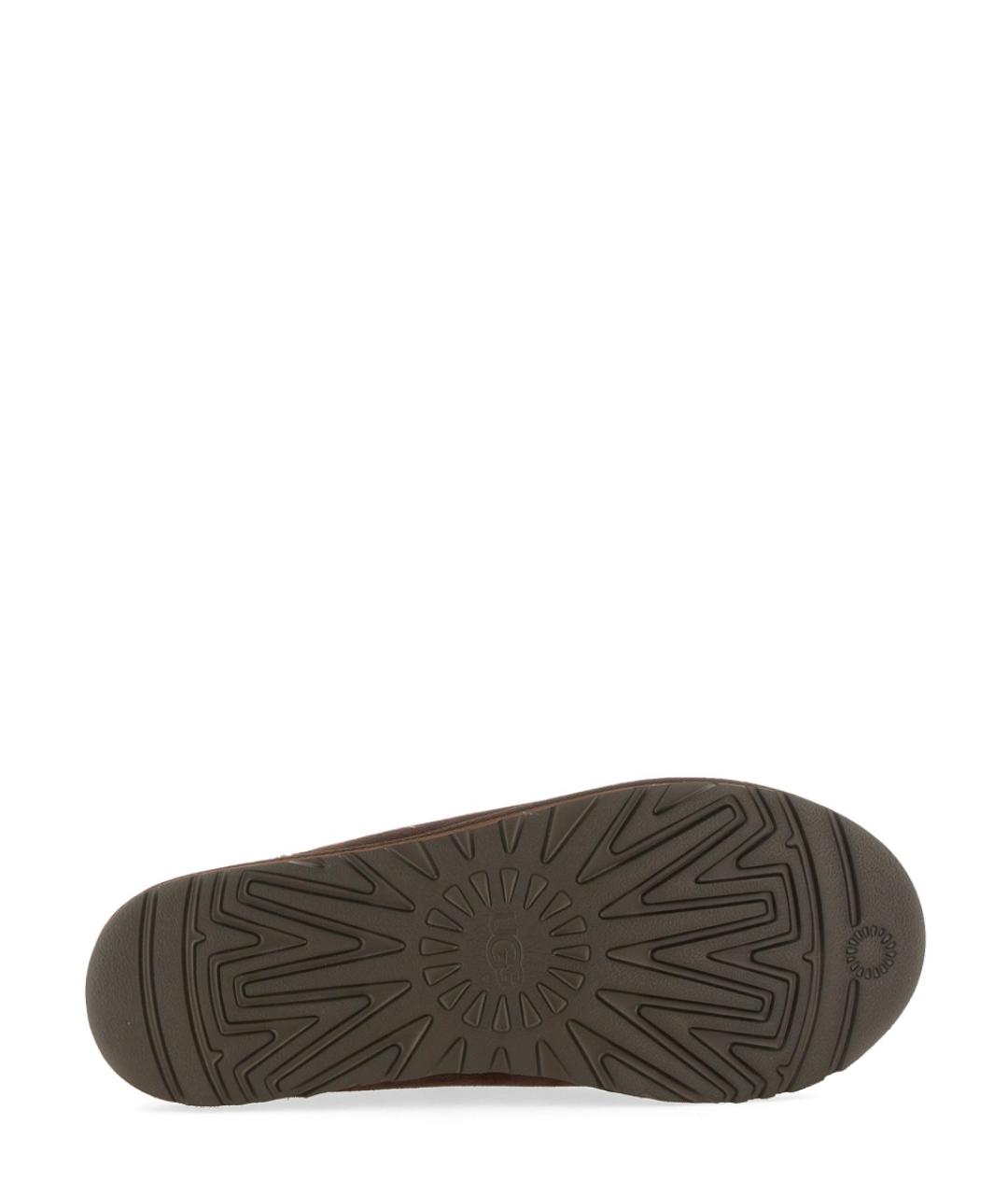 UGG AUSTRALIA Коричневые кожаные низкие ботинки, фото 6