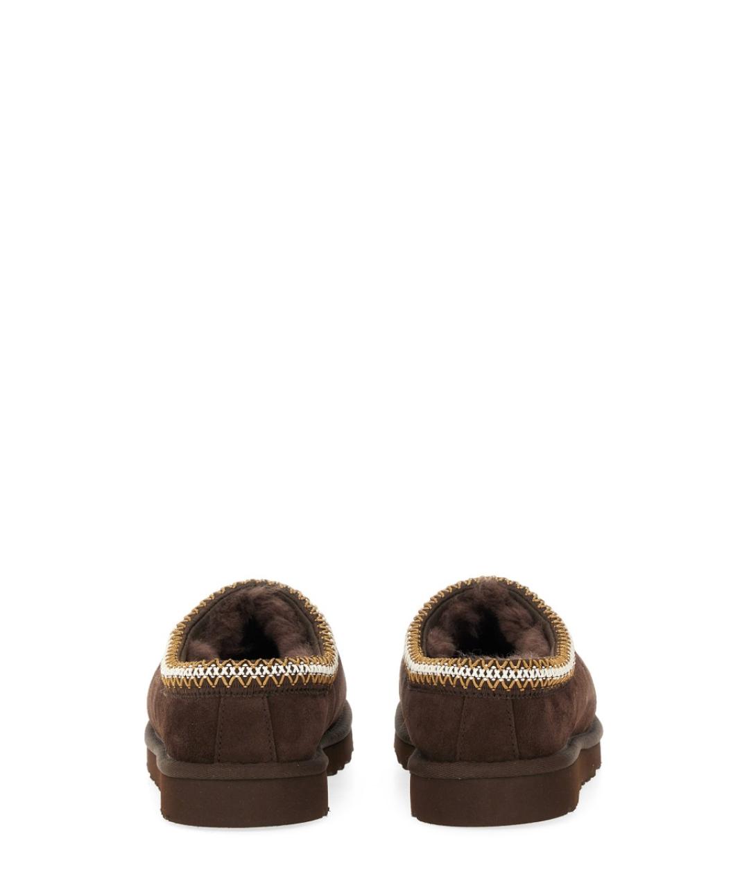 UGG AUSTRALIA Коричневые кожаные низкие ботинки, фото 4