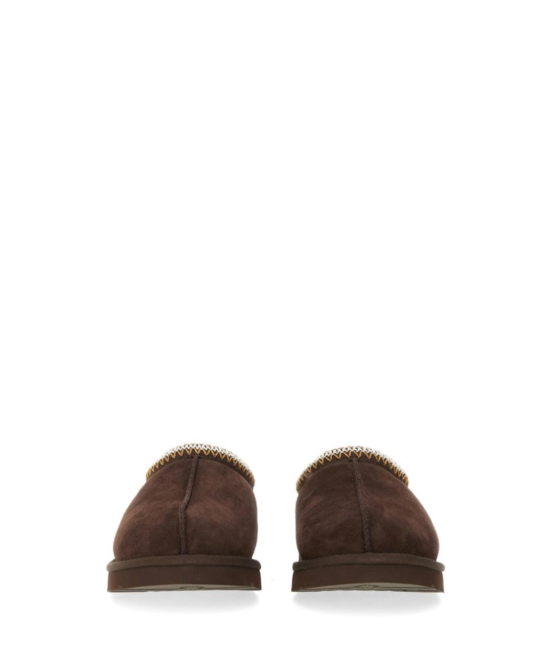 UGG AUSTRALIA Коричневые кожаные низкие ботинки, фото 5