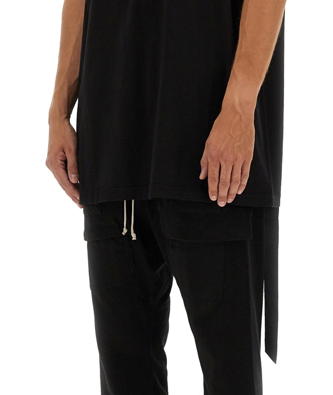 RICK OWENS DRKSHDW Черная хлопковая футболка, фото 5