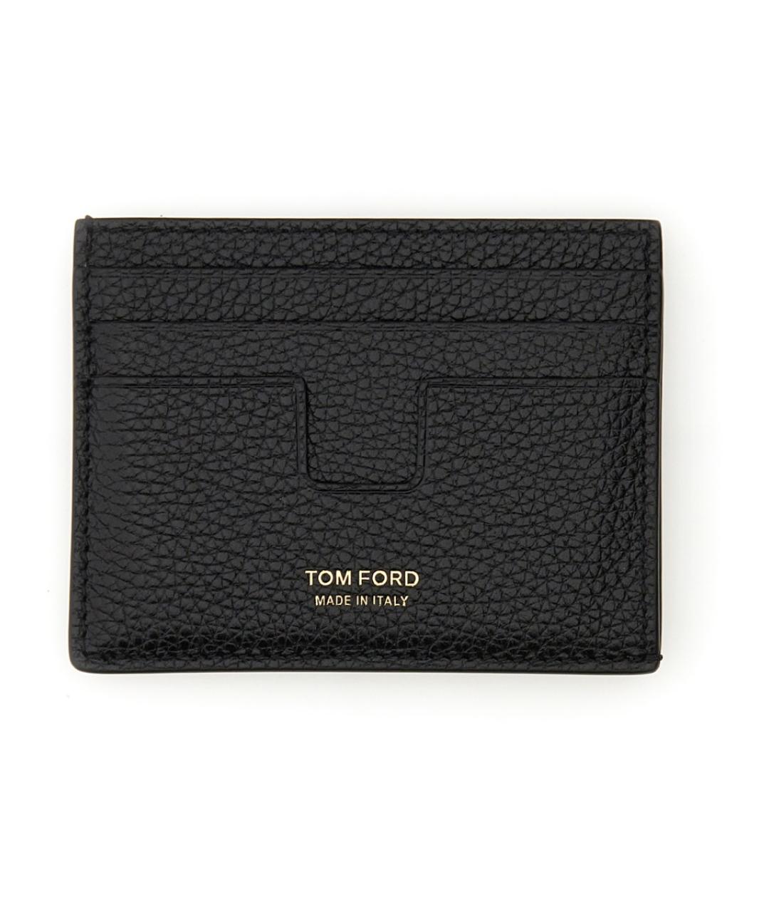 TOM FORD Черный кожаный кардхолдер, фото 1