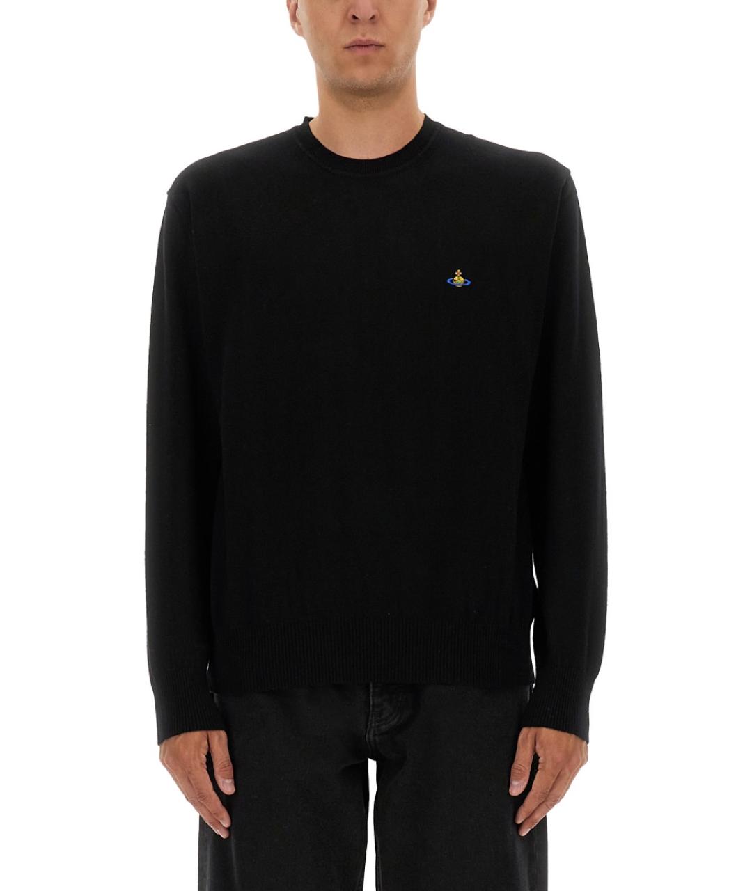VIVIENNE WESTWOOD Черный хлопковый джемпер / свитер, фото 2