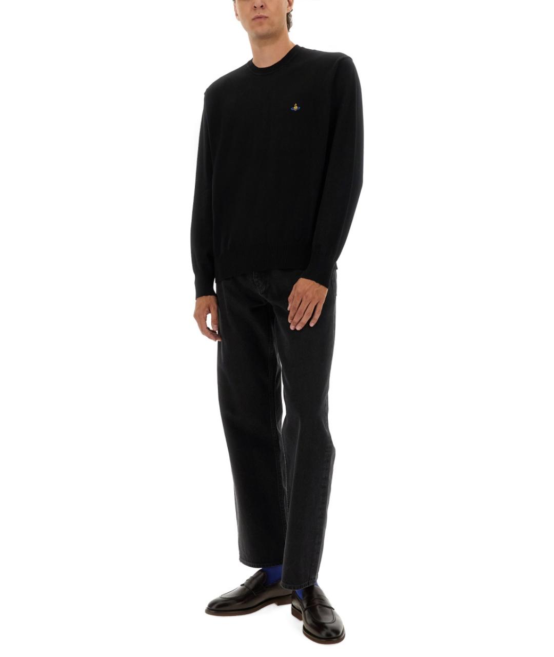 VIVIENNE WESTWOOD Черный хлопковый джемпер / свитер, фото 3