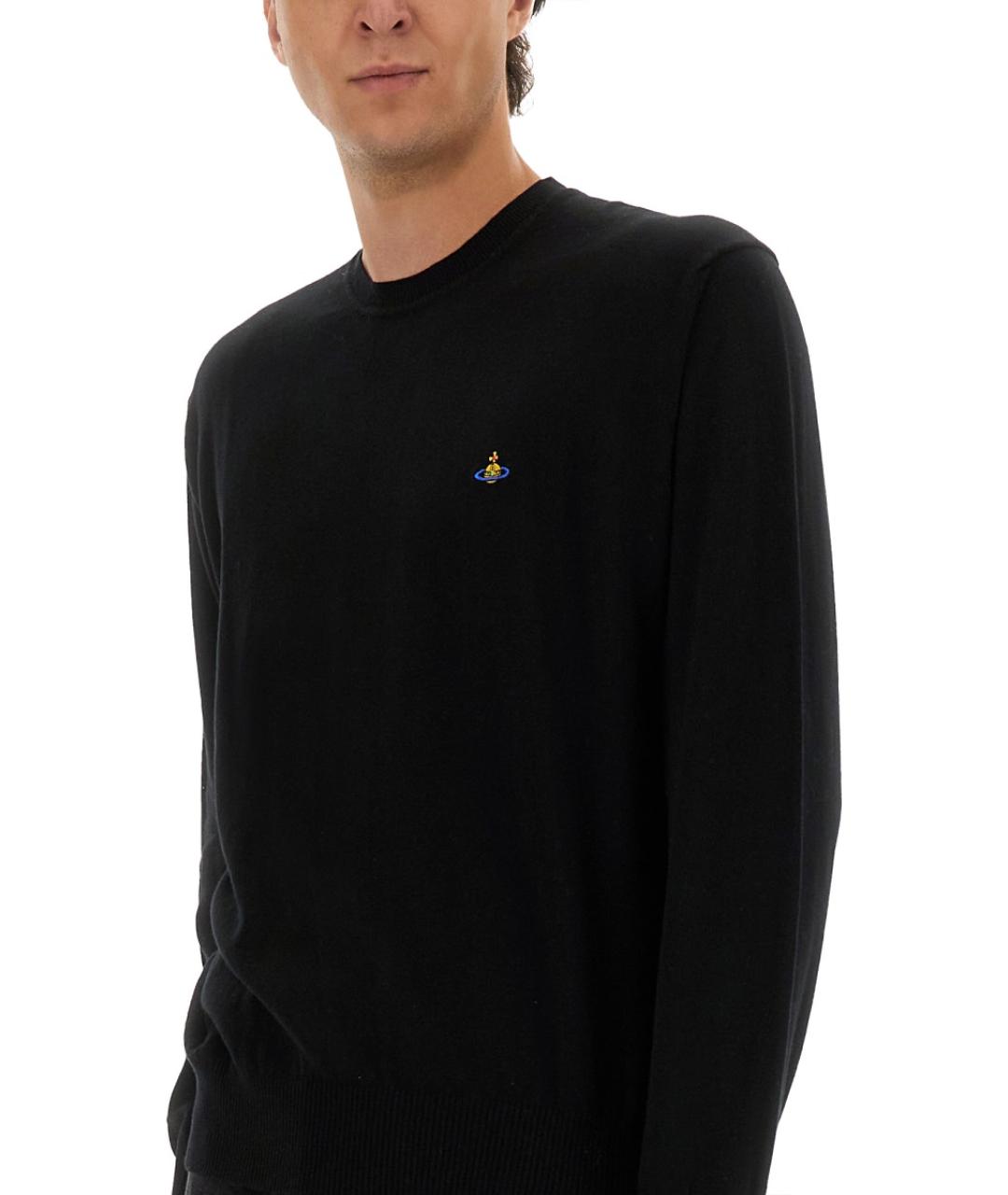 VIVIENNE WESTWOOD Черный хлопковый джемпер / свитер, фото 5