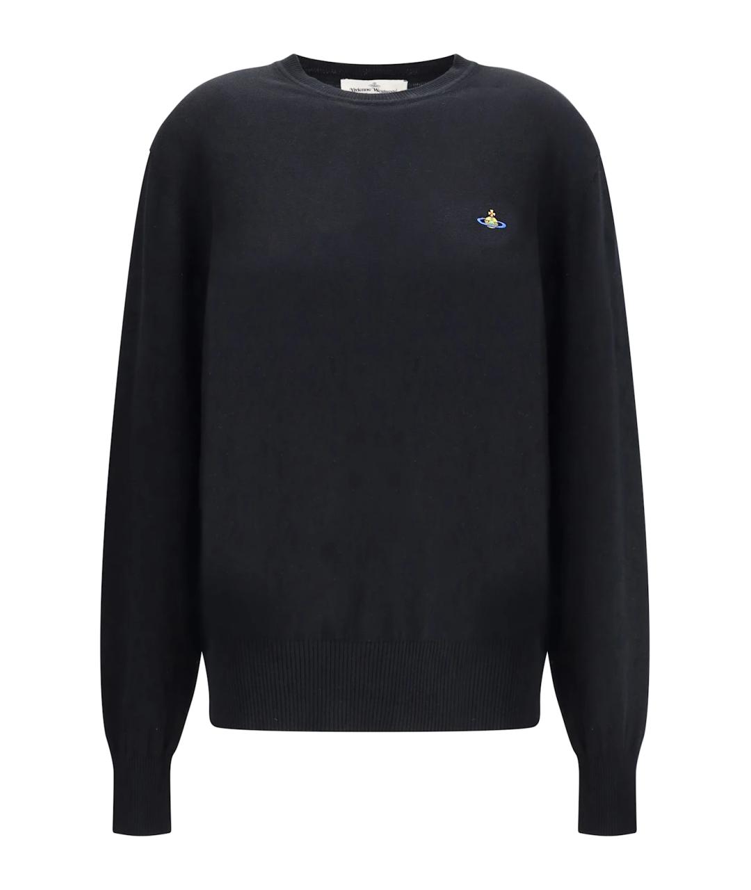 VIVIENNE WESTWOOD Черный хлопковый джемпер / свитер, фото 1