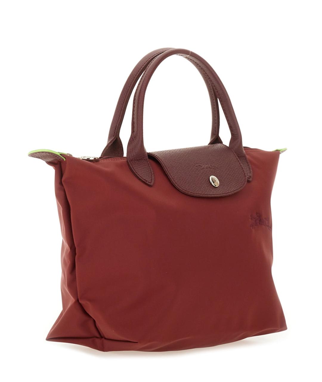 LONGCHAMP Бордовая сумка тоут, фото 3