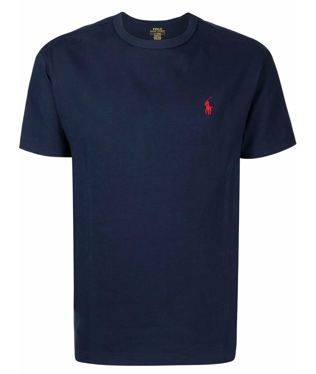 POLO RALPH LAUREN Синяя хлопковая футболка, фото 1