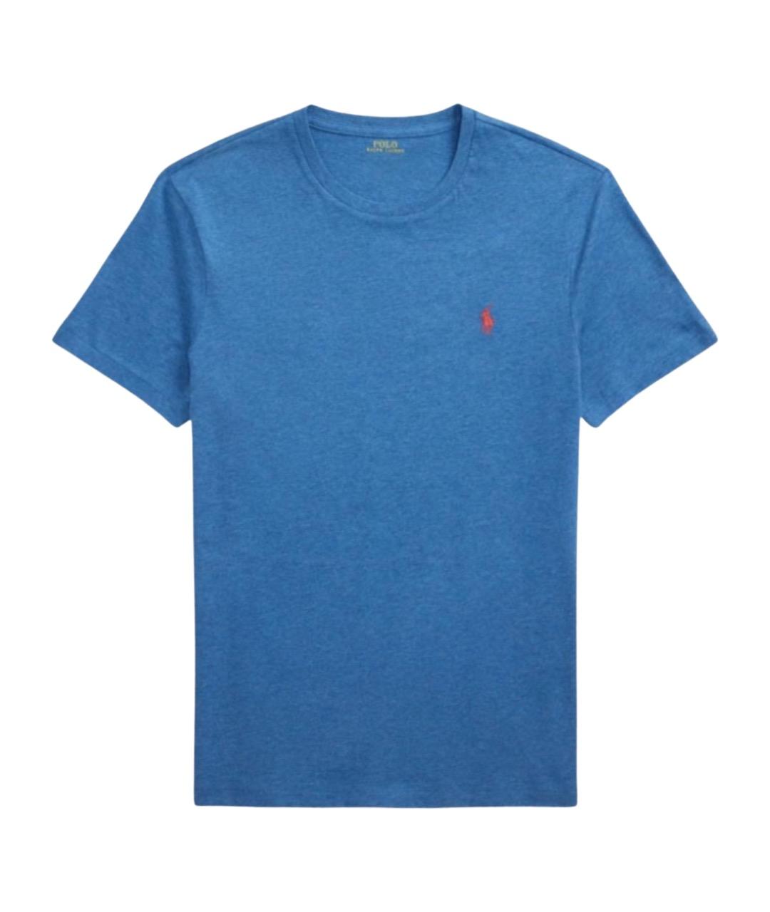 POLO RALPH LAUREN Синяя хлопковая футболка, фото 1