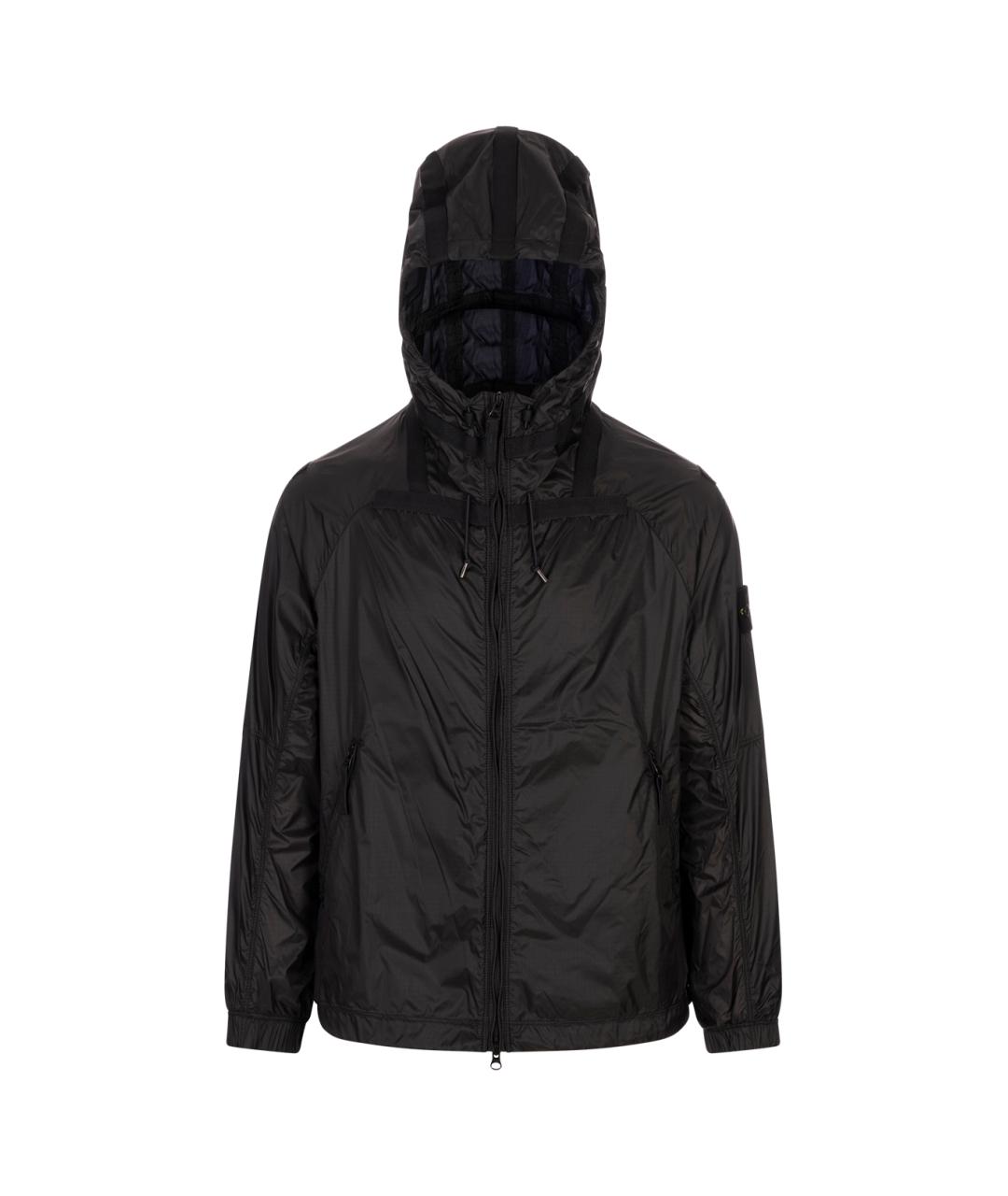 STONE ISLAND Черная полиамидовая куртка, фото 1