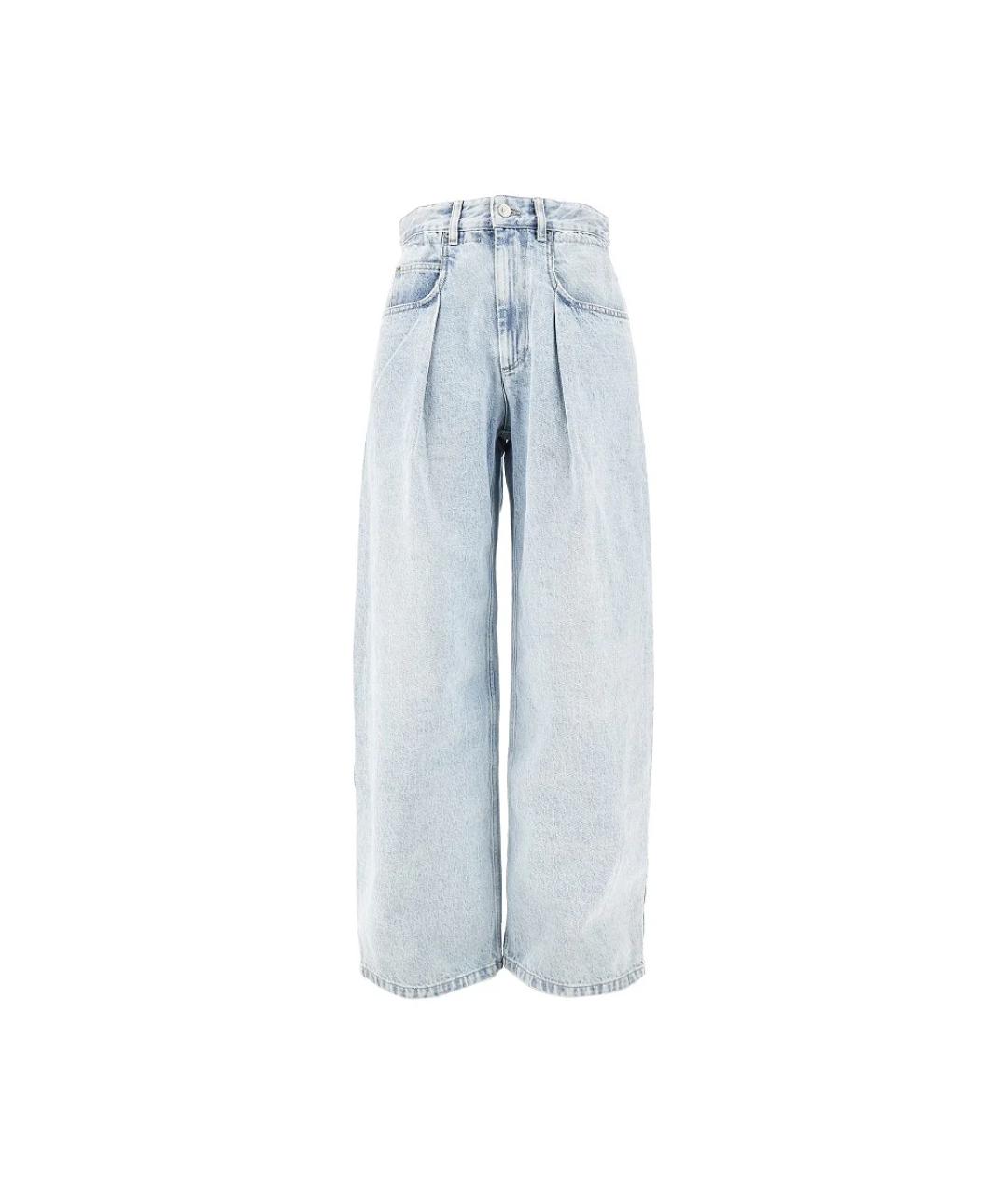 ISABEL MARANT ETOILE Голубые хлопковые прямые джинсы, фото 1