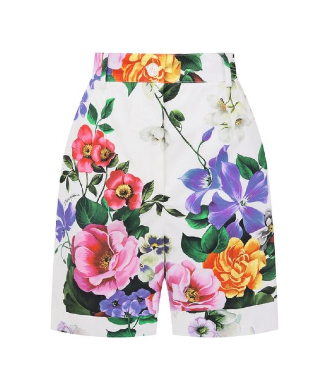 DOLCE&GABBANA Мульти хлопковые шорты, фото 1