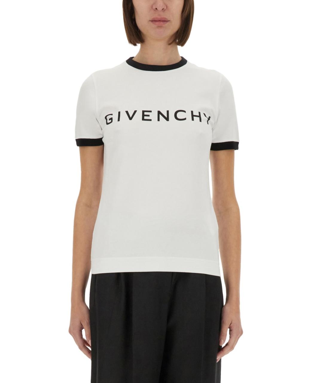 GIVENCHY Белая хлопковая футболка, фото 2