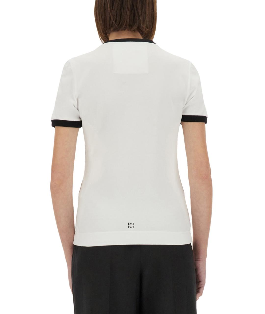GIVENCHY Белая хлопковая футболка, фото 4