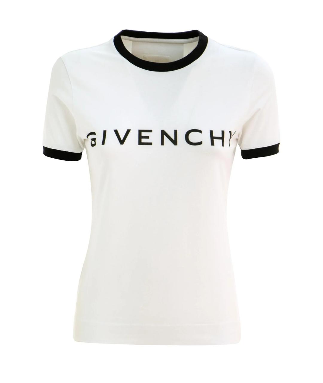 GIVENCHY Белая хлопковая футболка, фото 1