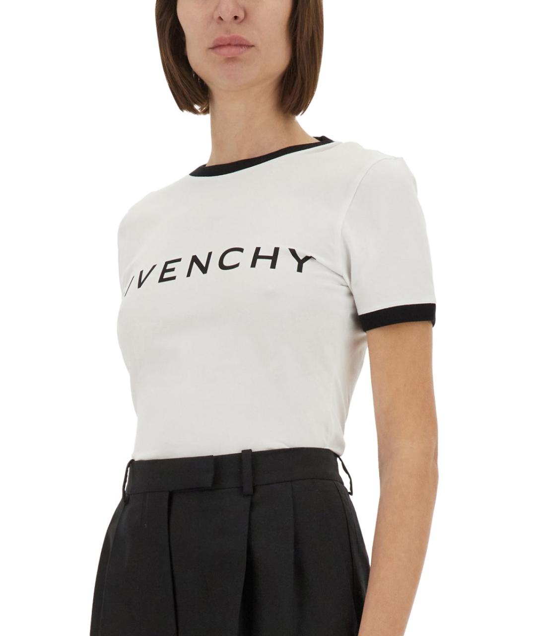 GIVENCHY Белая хлопковая футболка, фото 5
